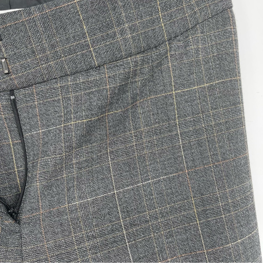 Chico’s Gray/Black Plaid Dress Pants Size 1 Regular Lined Career‎ Work Slacks - Picture 7 of 9